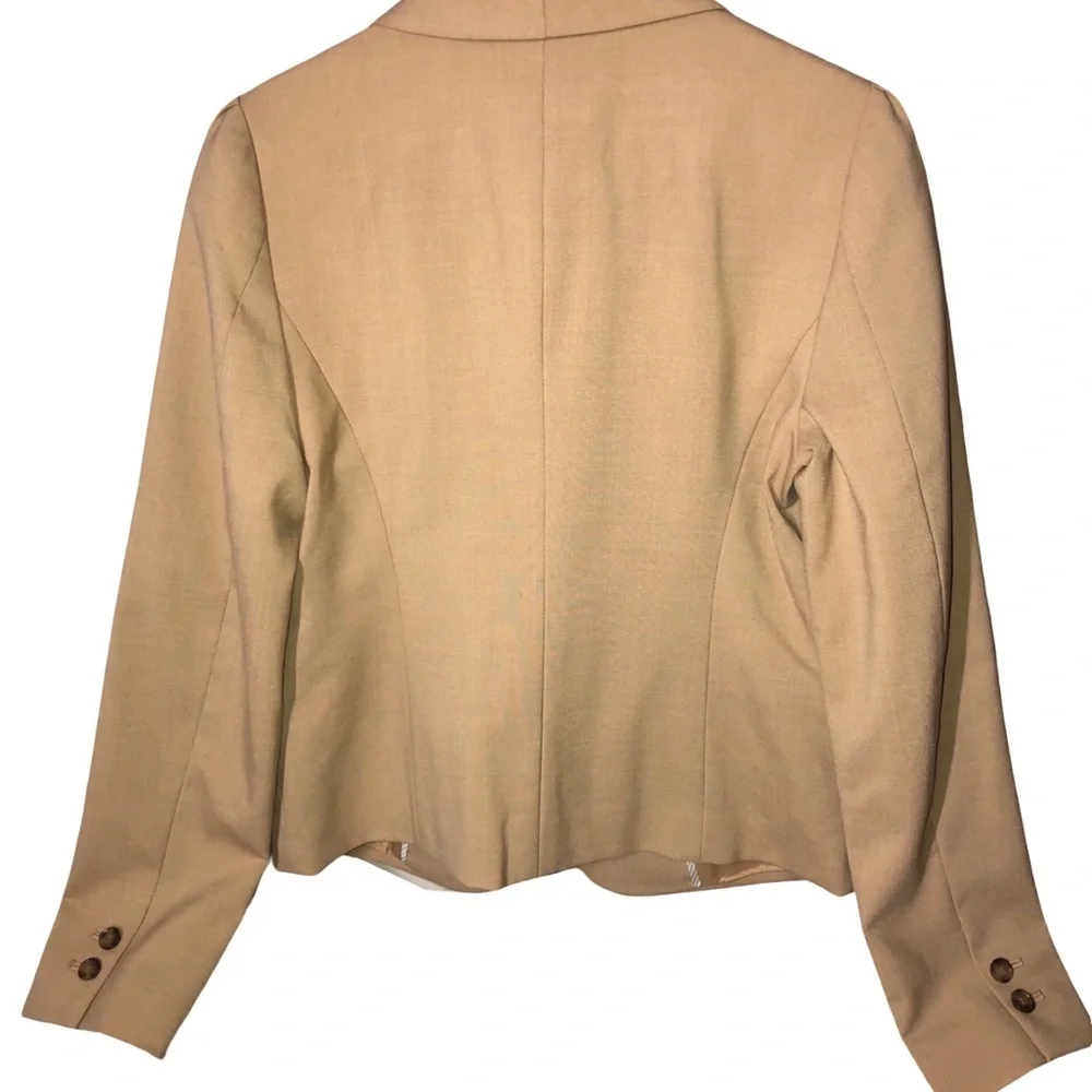 LOFT Tan Blazer Structured Suit Jacket - Picture 3 of 6